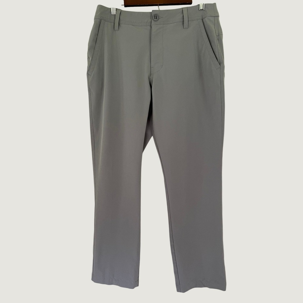 Huk Performance Fishing Mens Gray Stretch Utility Pants Size 34